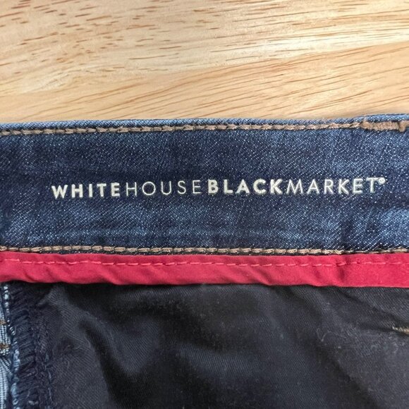 WHBM Women’s The Skinny Ankle Jeans Dark Wash Mid Rise Size 2 - Picture 6 of 8